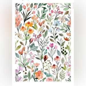 Decorative floral drawer liner/wallpaper contact paper (2 rolls)